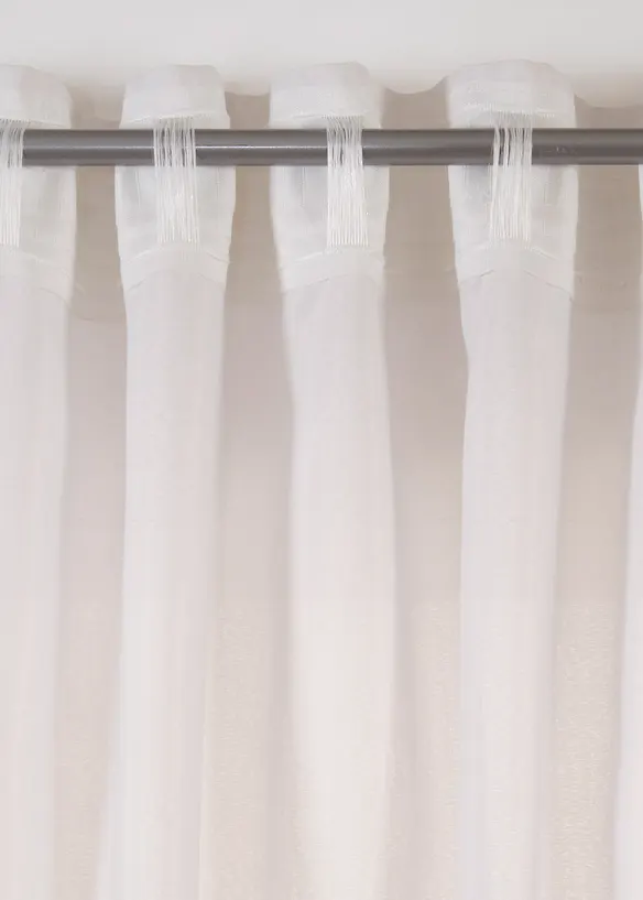 Záclona z recyklovaného materiálu (2 ks v balení), bonprix