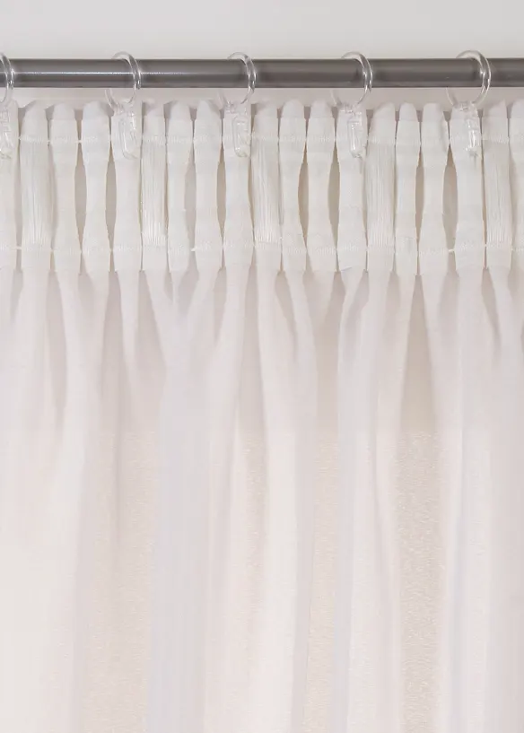 Záclona z recyklovaného materiálu (2 ks v balení), bonprix