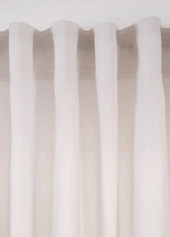 Záclona z recyklovaného materiálu (2 ks v balení), bonprix