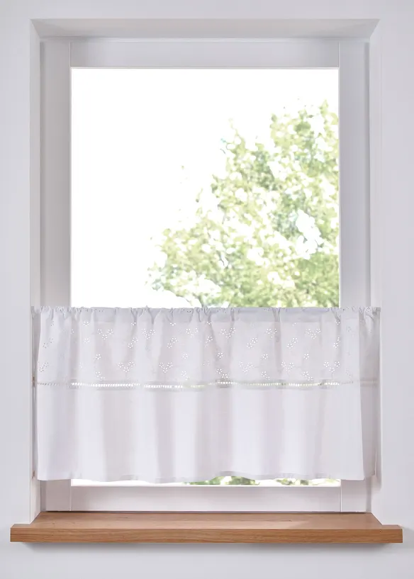 Vitrážková záclona z organické bavlny, bonprix