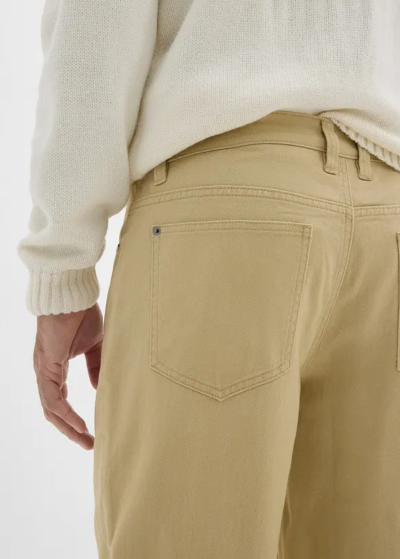 Keprové kalhoty s pohodlným pasem, Relaxed Fit, Straight, bonprix