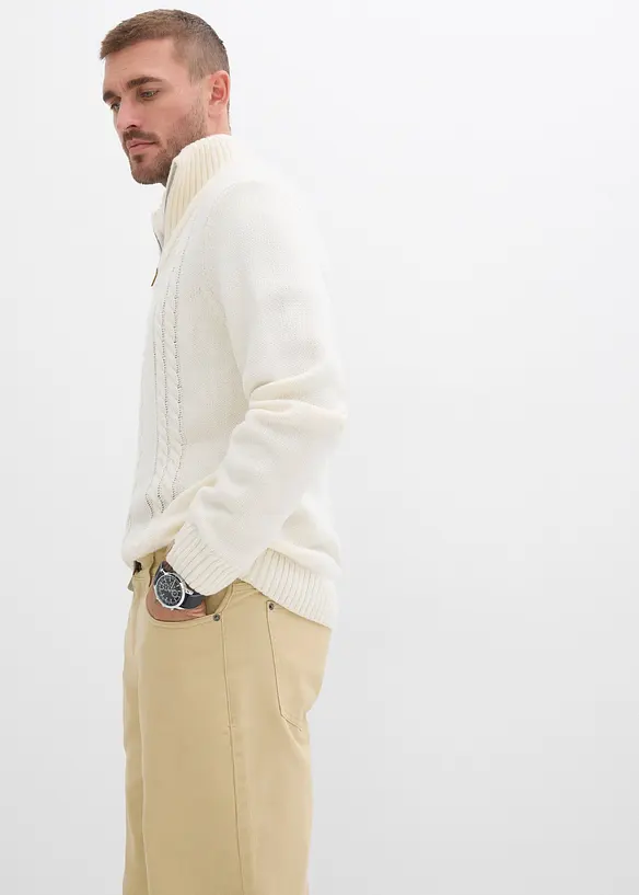 Keprové kalhoty s pohodlným pasem, Relaxed Fit, Straight, bonprix