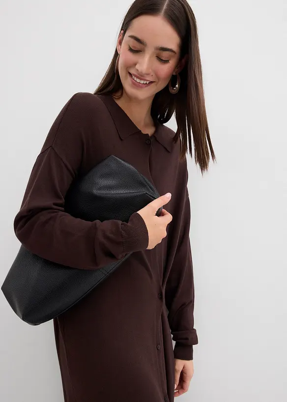 Šaty z jemného úpletu ze směsi s viskózou, bonprix