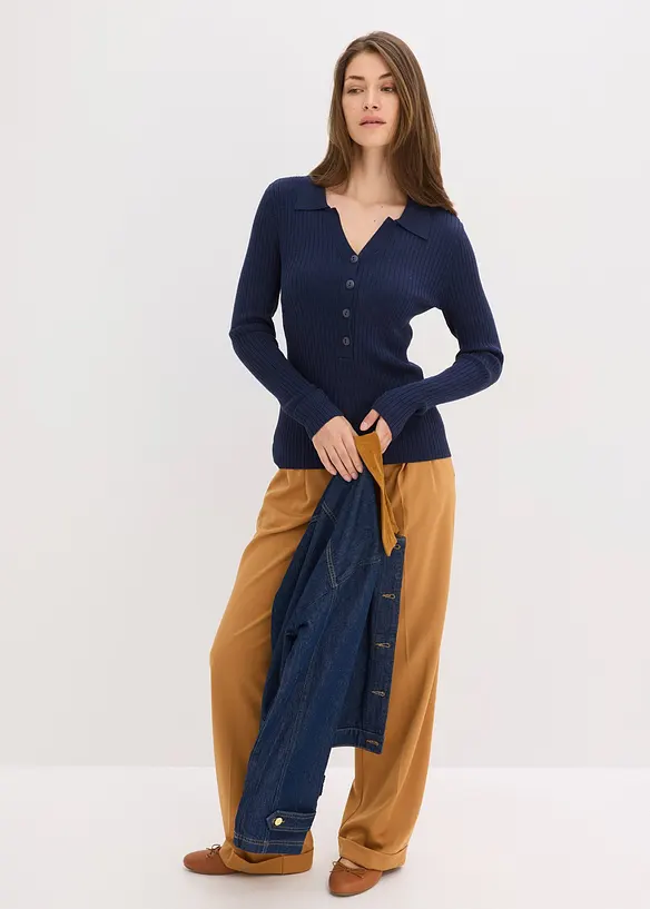 Svetr z jemné pleteniny z měkké viskózové směsi, bonprix