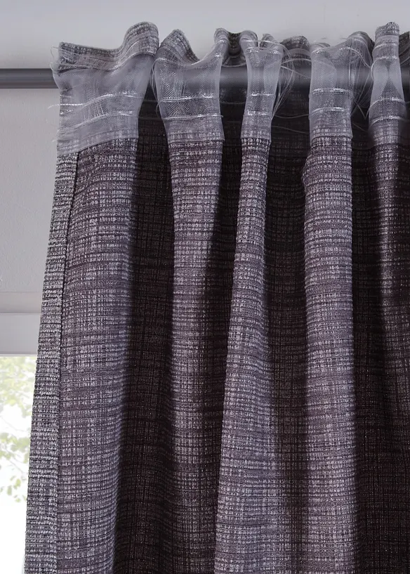 Neprůhledný závěs s melírovanou strukturou (1 ks v balení), bonprix