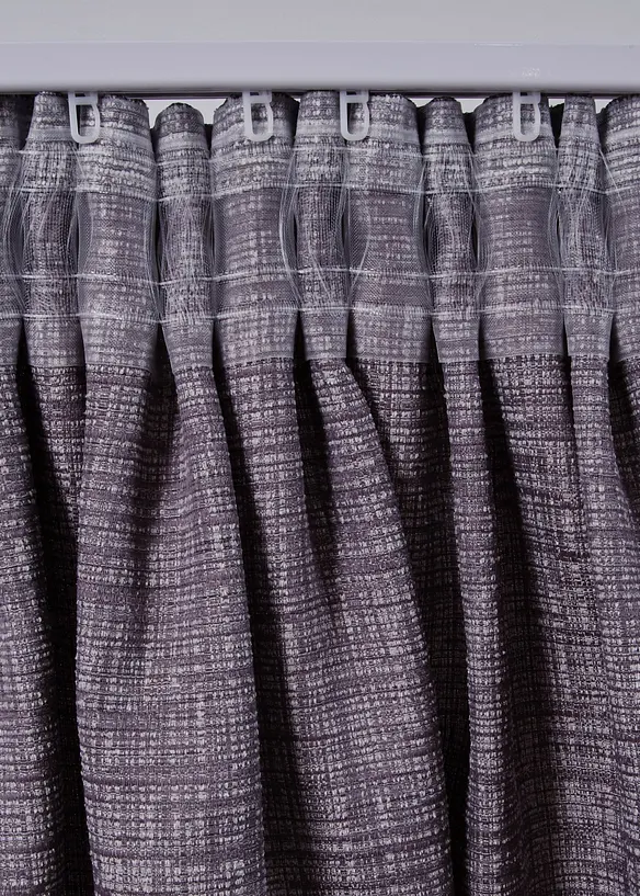 Neprůhledný závěs s melírovanou strukturou (1 ks v balení), bonprix