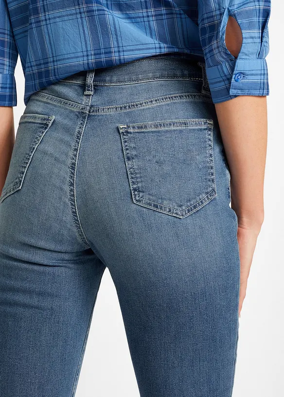 Džíny z organické bavlny, Bootcut, Mid Waist, bonprix