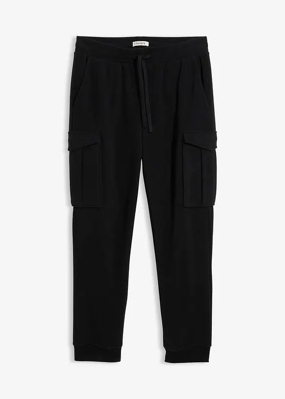 Manšestrové cargo kalhoty z flísu, Regular Fit, bonprix
