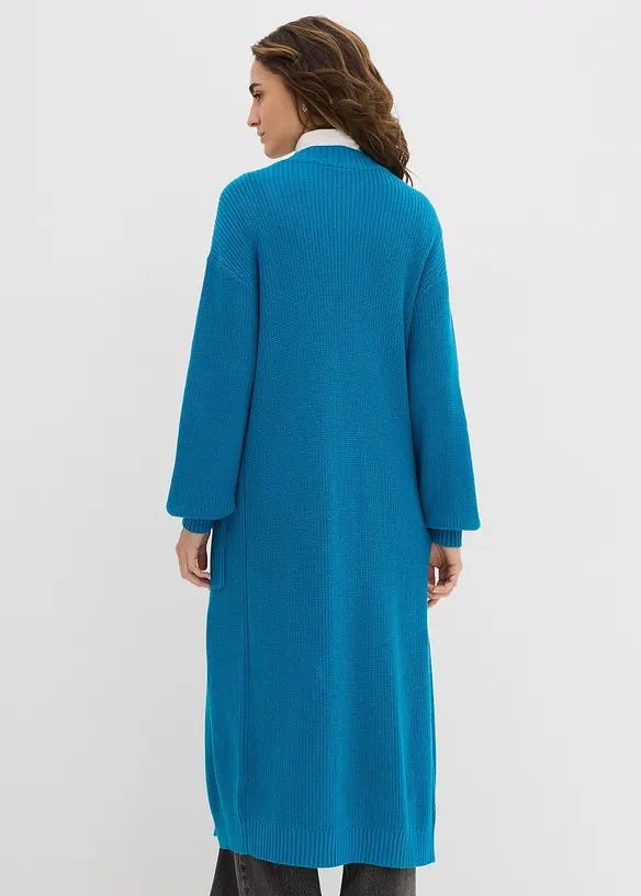 Dlouhý pletený kabátek se spadlými rameny, bonprix