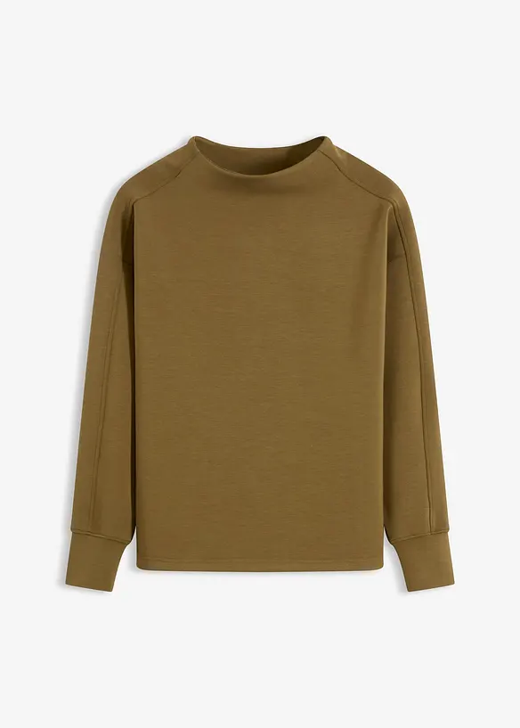 Oversize mikina z měkkého materiálu scuba, bonprix