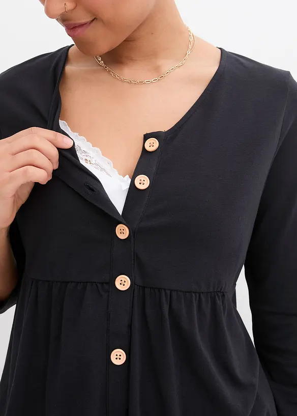 Těhotenské/kojicí triko 2 v 1, z organické bavlny, bonprix