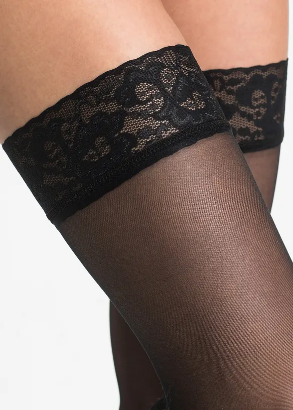 Podvazkové punčocháče 20 den, bonprix