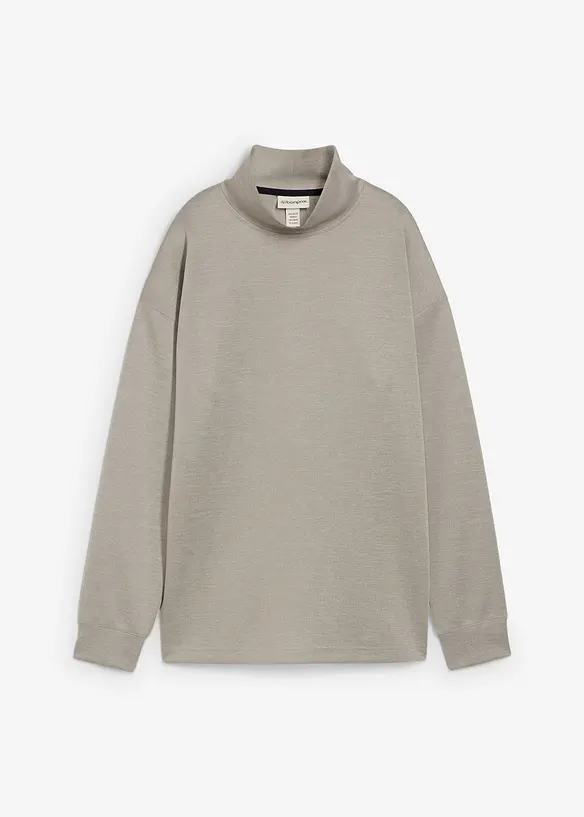 Mikina se stojáčkem, z materiálu scuba, bonprix