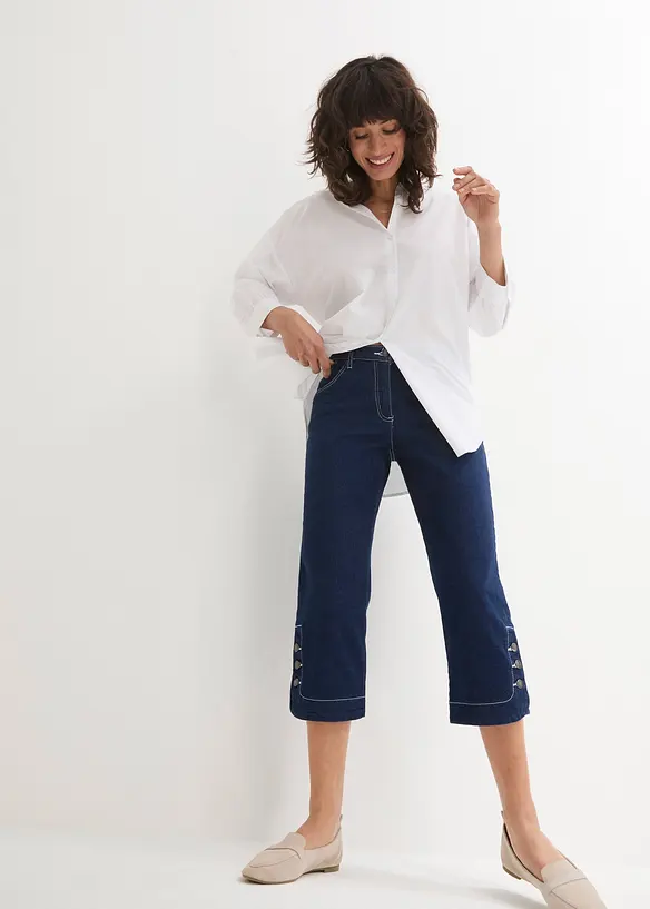 Capri džíny, Mid Waist, bonprix