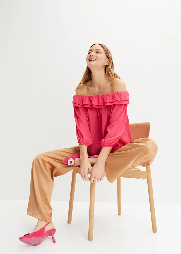 Carmen halenka z recyklovaného polyesteru, bonprix