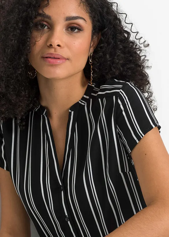 Halenka s krátkým rukávem, z čisté viskózy, bonprix