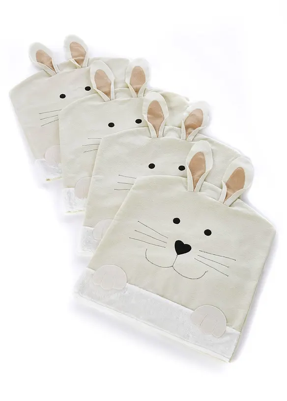 Potah na židli ve tvaru zajíčka (4dílná souprava), bonprix