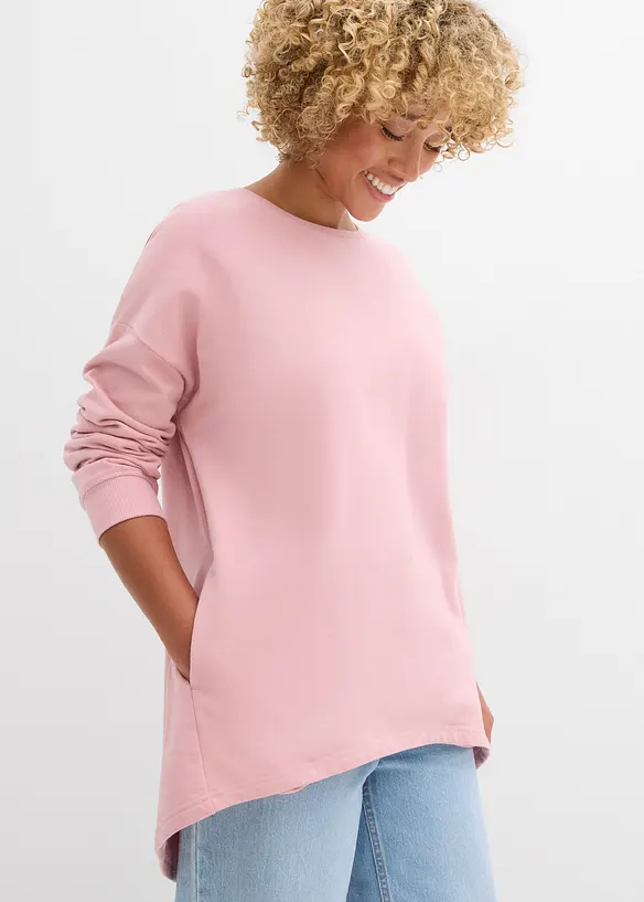 Oversize mikina z čisté bavlny, bonprix