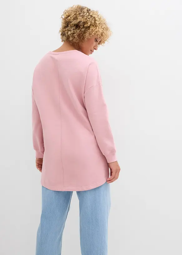 Oversize mikina z čisté bavlny, bonprix