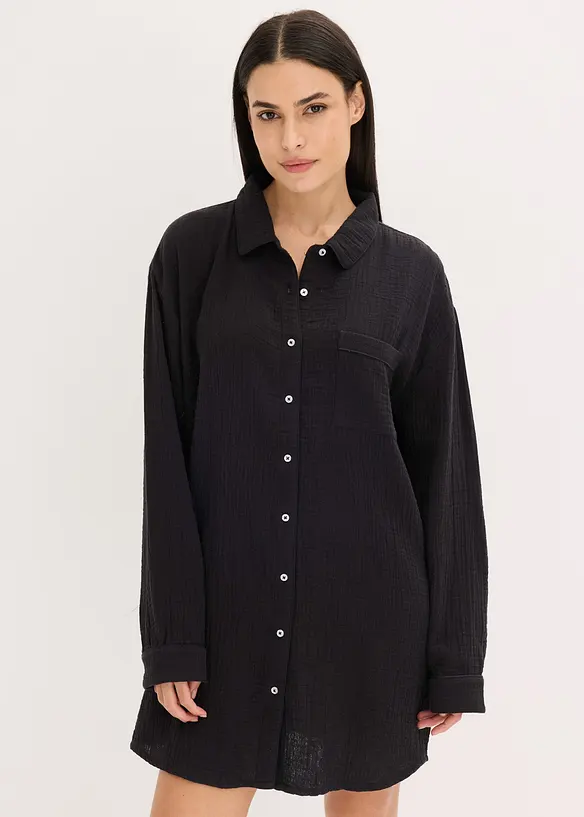 Noční košile z mušelínu, oversize, bonprix