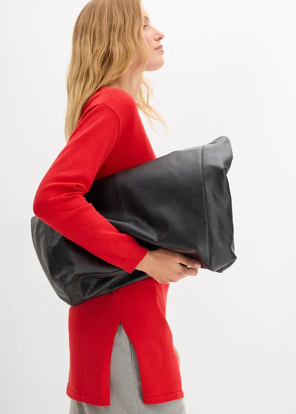 Dlouhý svetr s recyklovanou bavlnou, bonprix