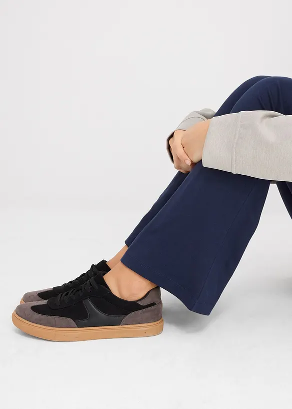 Kalhoty do zvonu, z organické bavlny se strečem, bonprix