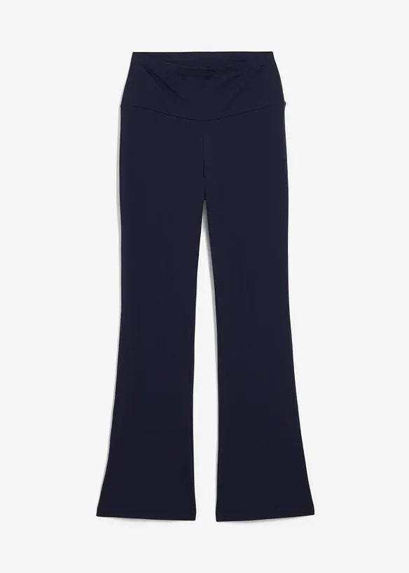 Kalhoty do zvonu, z organické bavlny se strečem, bonprix