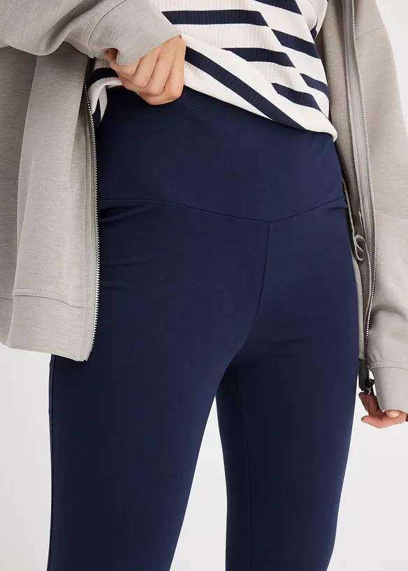 Kalhoty do zvonu, z organické bavlny se strečem, bonprix