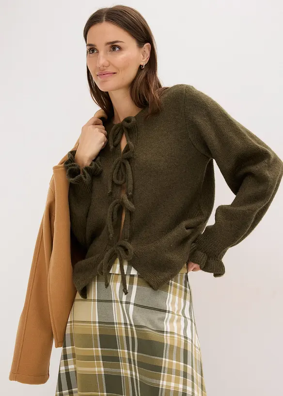 Oversize pletený kabátek, bonprix