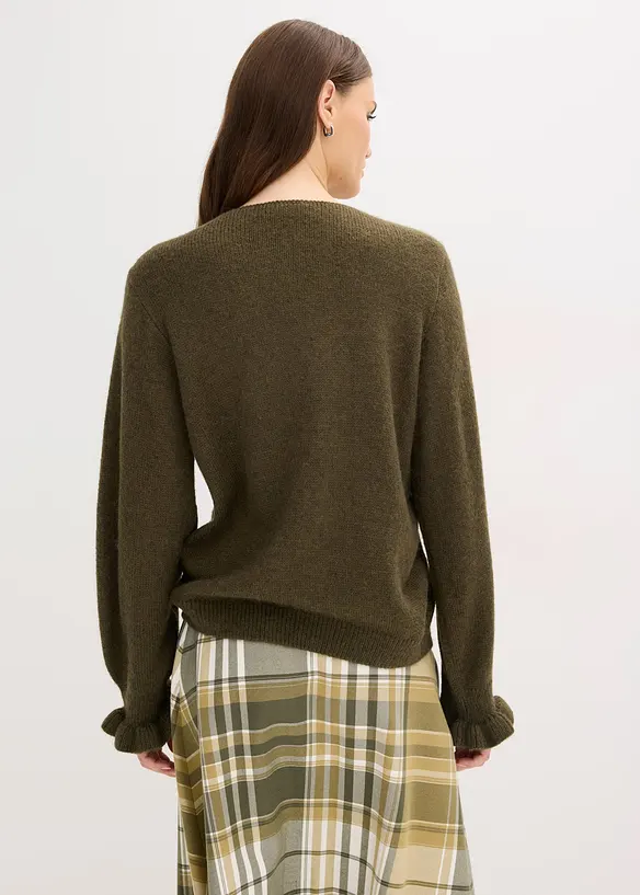 Oversize pletený kabátek, bonprix