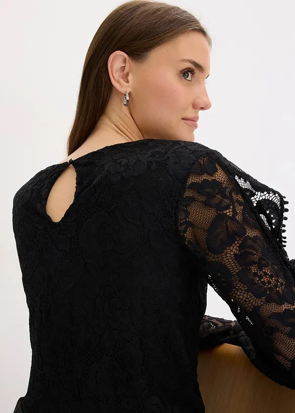Krajková úpletová halenka, bonprix