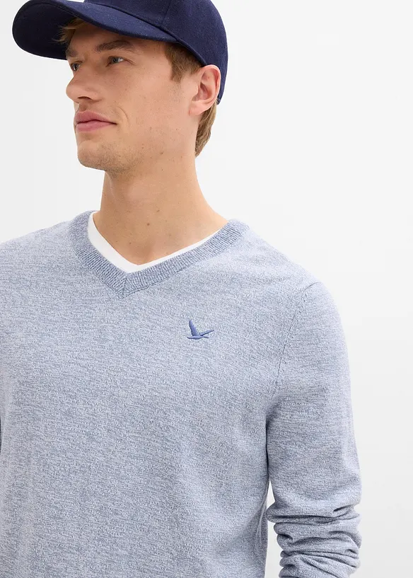 Svetr z jemné pleteniny s bavlnou, bonprix