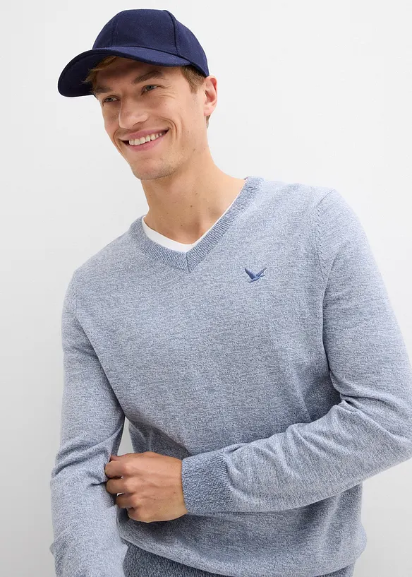 Svetr z jemné pleteniny s bavlnou, bonprix