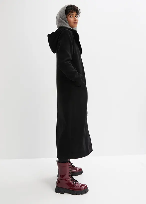 Kabát z umělé vlny, maxi délka, bonprix