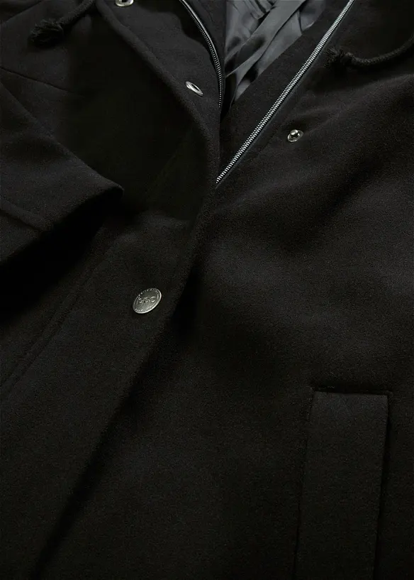 Kabát z umělé vlny, maxi délka, bonprix