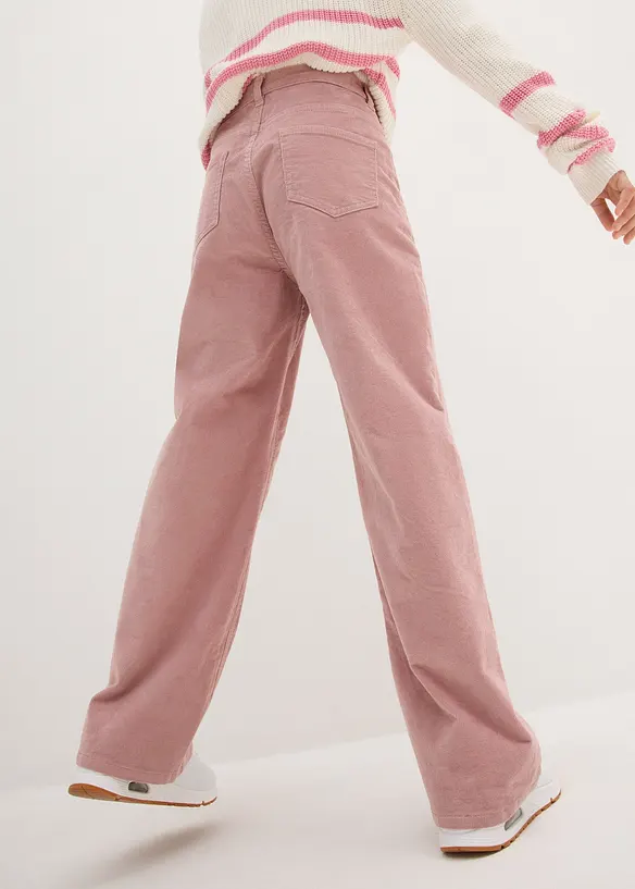 Manšestrové kalhoty Loose Fit, bonprix