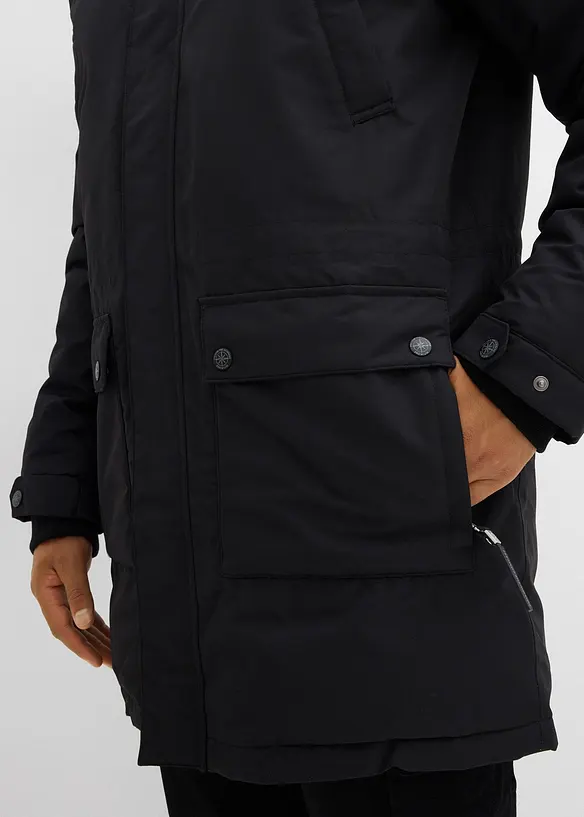 Essential termo parka s recyklovaným peřím a prošívanou vnitřní stranou, bonprix
