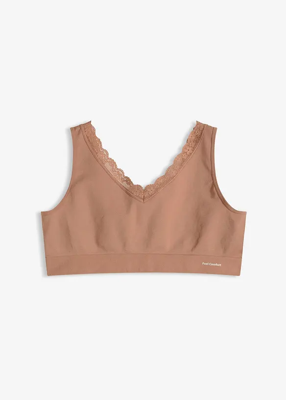 Bezešvý podprsenkový top Feel Comfort, bonprix