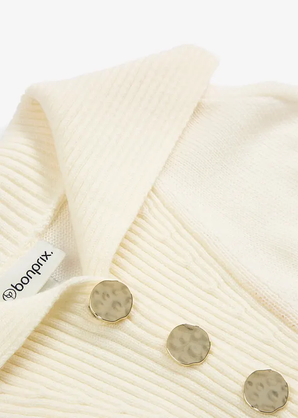 Svetr s límečkem na zip, z merino vlny, bonprix