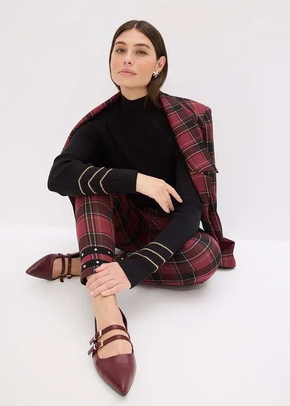 Jeggings se zlatými nýty, bonprix