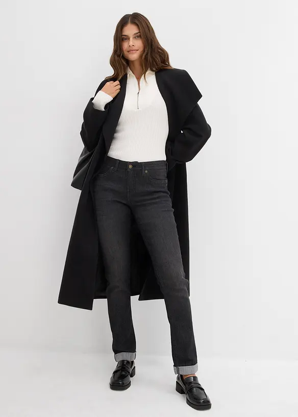 Strečové džíny Straight, Mid Waist, bonprix