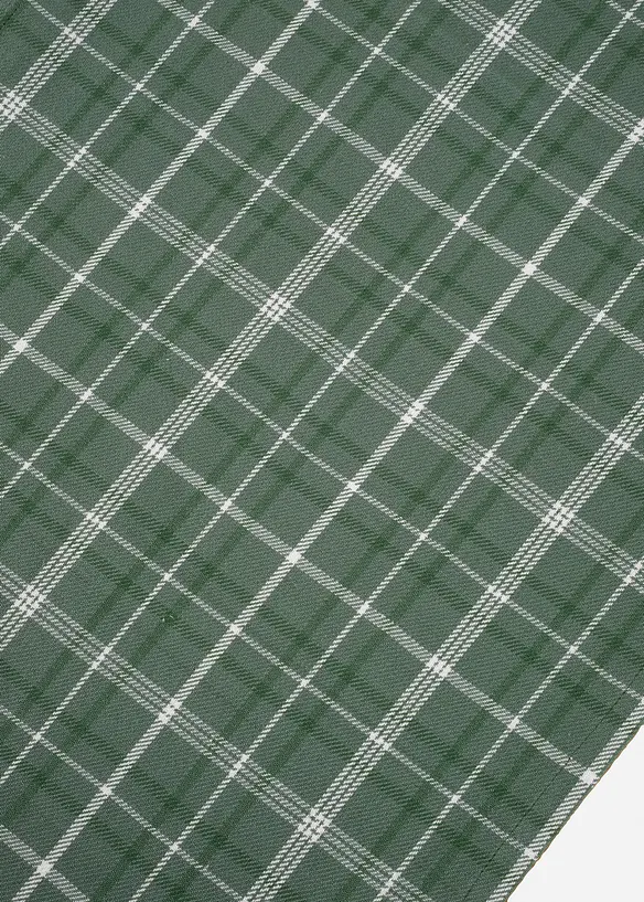 Běhoun na stůl s kostkovaným vzorem, z organické bavlny, bonprix