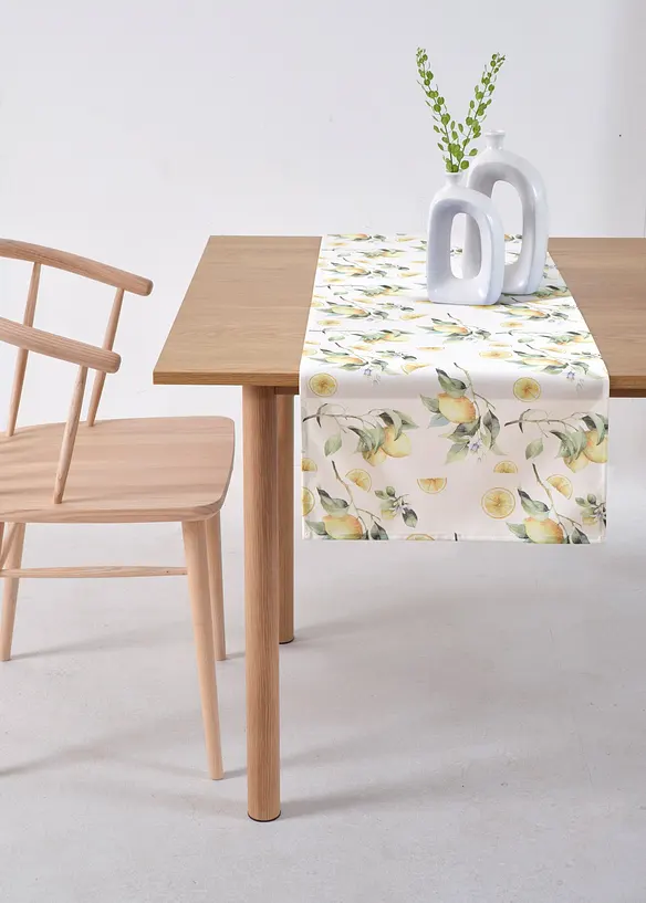 Běhoun na stůl s potiskem citronů, bonprix
