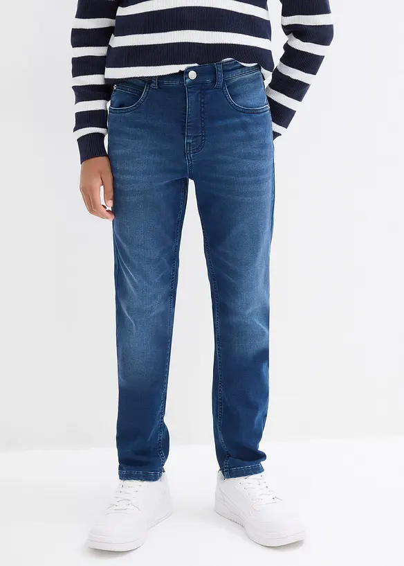 Džíny z teplákoviny, Slim Fit, Straight, bonprix