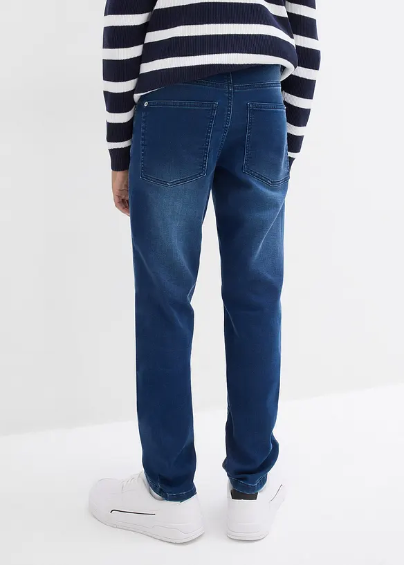 Džíny z teplákoviny, Slim Fit, Straight, bonprix