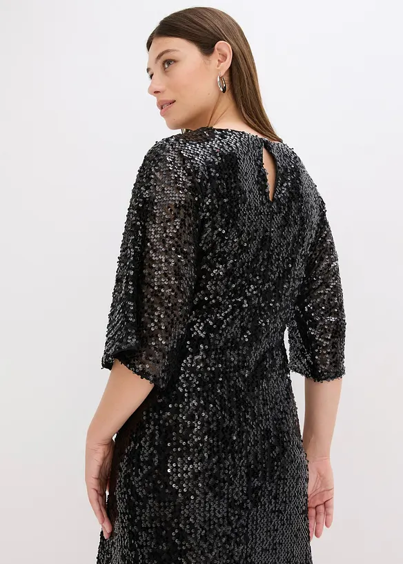 Oversize šaty s pajetkami, bonprix