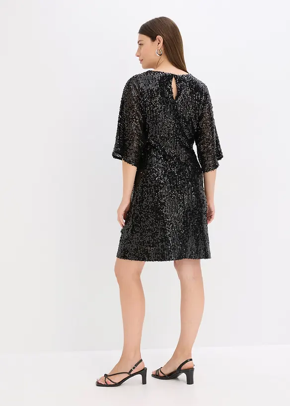 Oversize šaty s pajetkami, bonprix