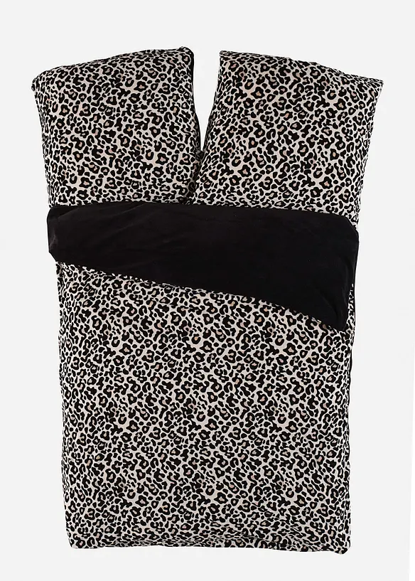 Oboustranné povlečení Cashmere Touch s leopardím vzorem, bonprix