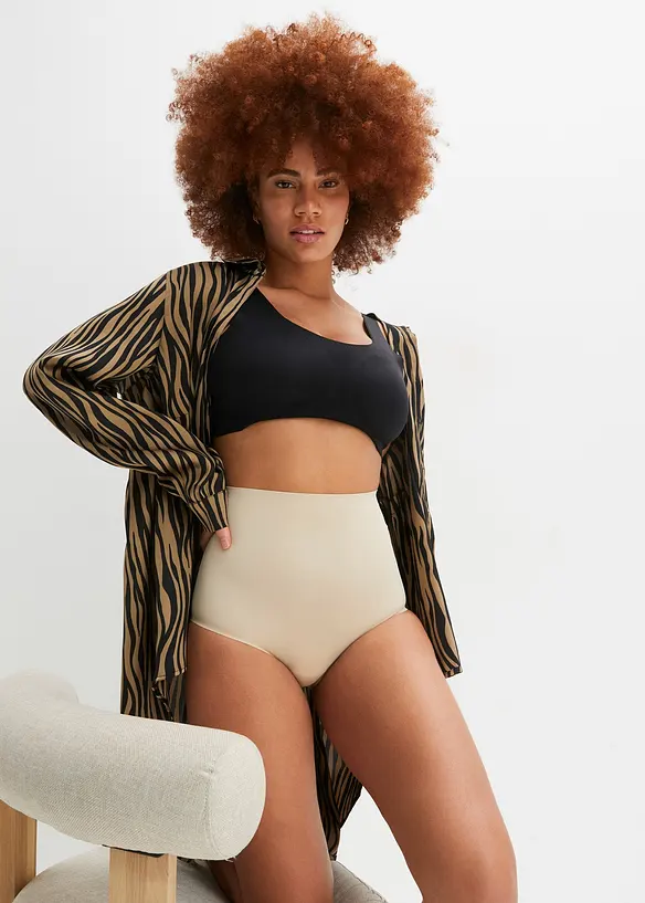 Bezešvé stahovací kalhotky s mírně tvarujícím efektem, bonprix