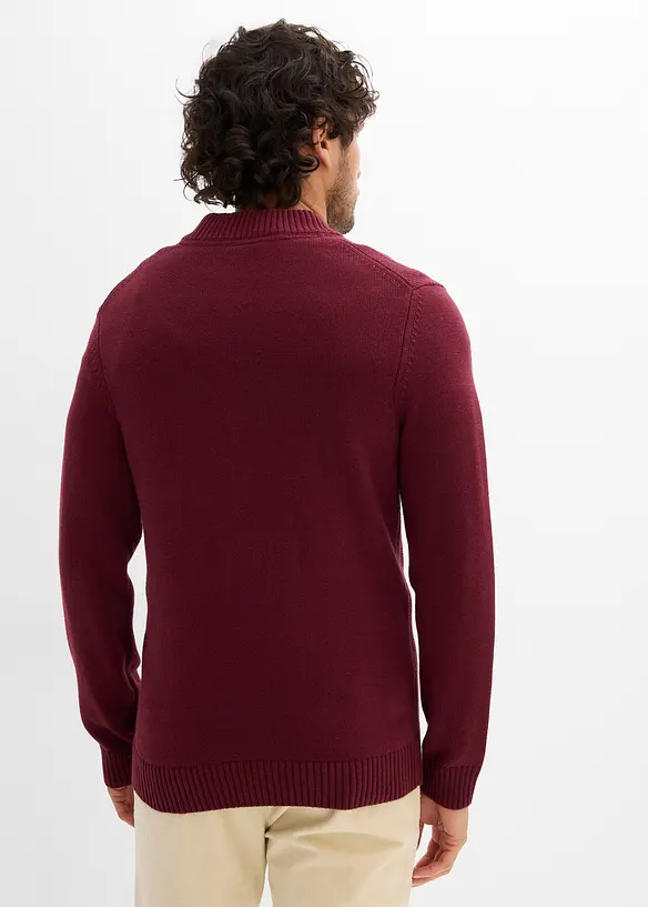 Rozep&iacute;nac&iacute; svetr z jemn&eacute; pleteniny z čist&eacute; bavlny, bonprix